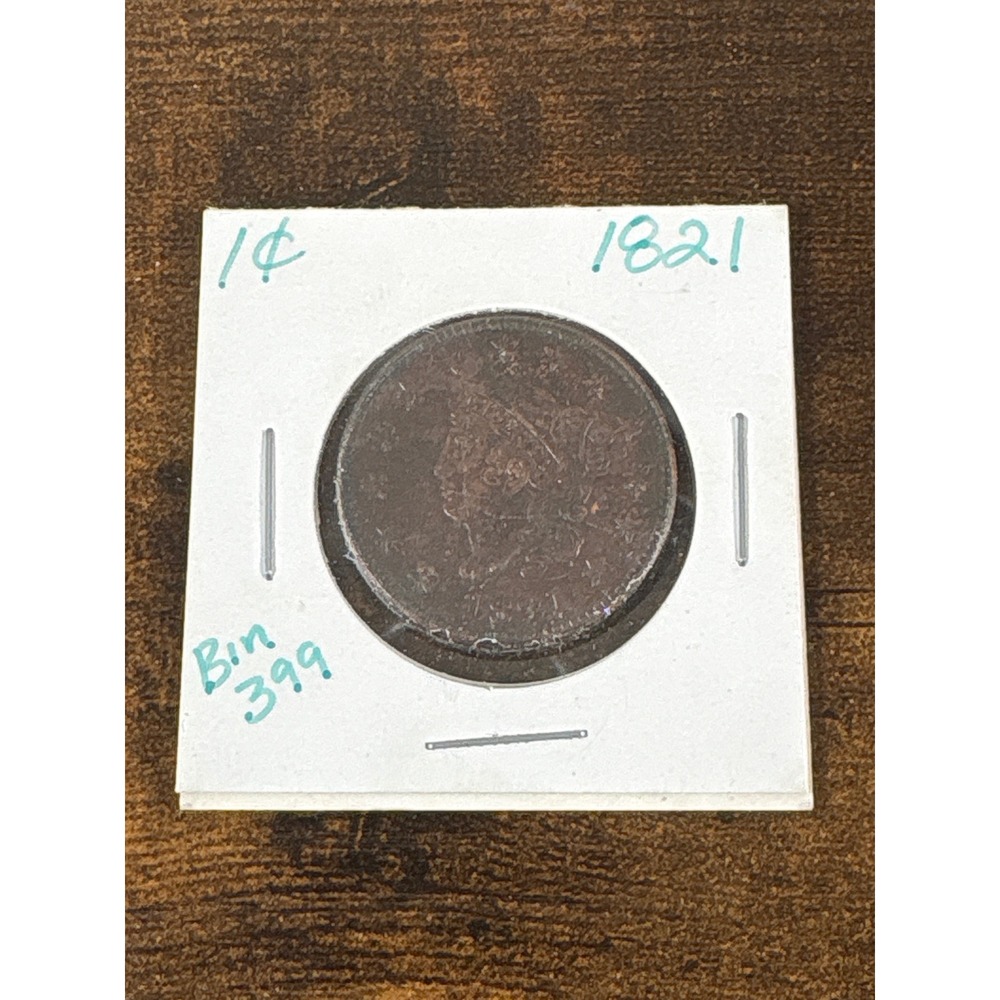 1821 Matron Head Large Cent US Copper Penny Coronet Head One Cent Coin